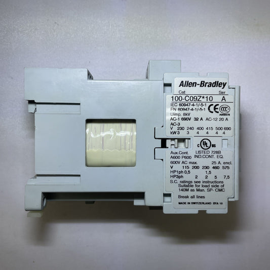 Allen-Bradley 100-C09Z*10 Ser. A Contactor 100C09Z10