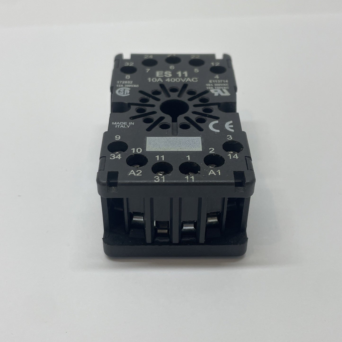 Entrelec ES 11 Relay Base 11-Pin Socket 10A 400VAC E113714 172852 (LOT OF 2)