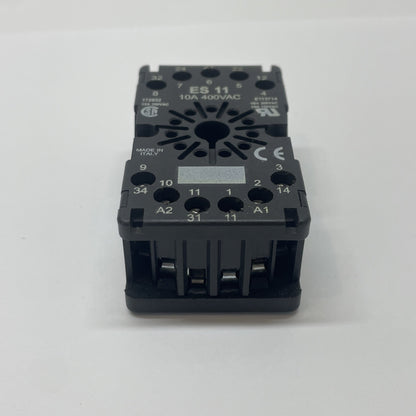Entrelec ES 11 Relay Base 11-Pin Socket 10A 400VAC E113714 172852 (LOT OF 2)