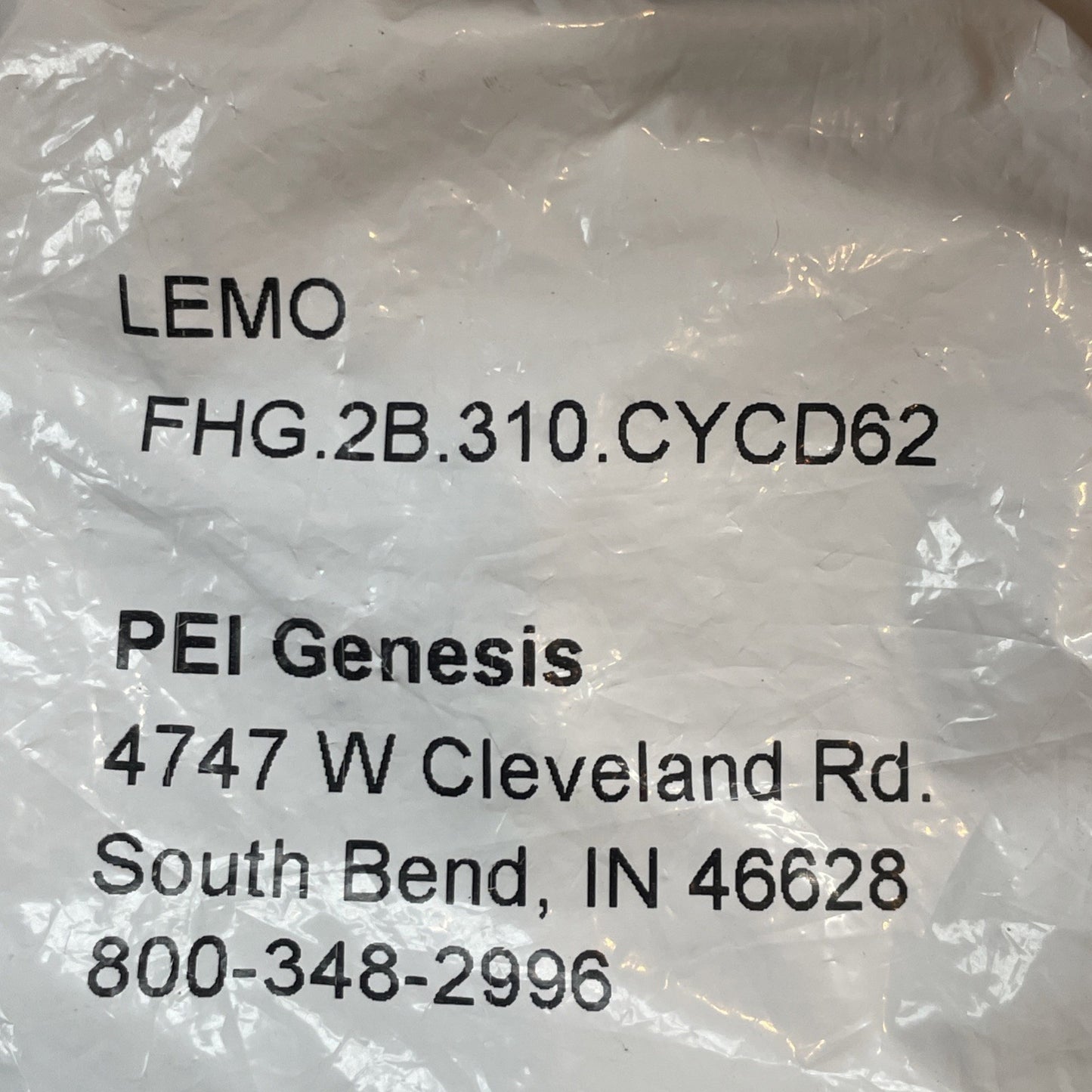 LEMO FHG.2B.310.CYCD62 10-Pos Right-Angle Male Crimp Circular Connector