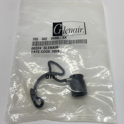 Glenair 780-002-06G6-SK Rubber Protective Cover for Mil-Spec Circular Connectors