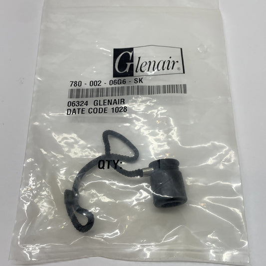 Glenair 780-002-06G6-SK Rubber Protective Cover for Mil-Spec Circular Connectors