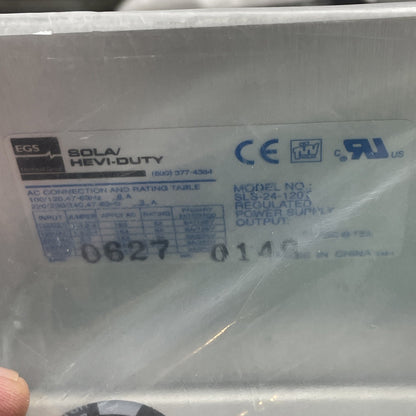 Sola HD SLS-24-120T Linear Power Supply 24VDC 12A 288W Silver Line Series