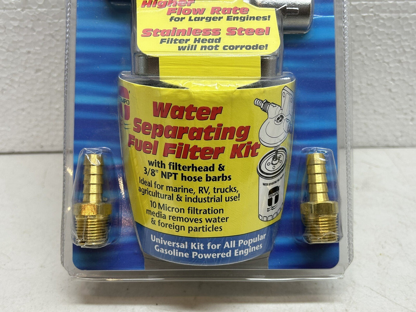 TEMPO 170105 / MF14 WATER SEPARATING FUEL FILTER KIT GAS RV MARINE / NEW