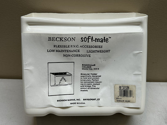 BECKSON HH-4 SOFT-MATE BINOCULARS HOLDER WHITE PVC 9" X 8.25" X 3" / NEW