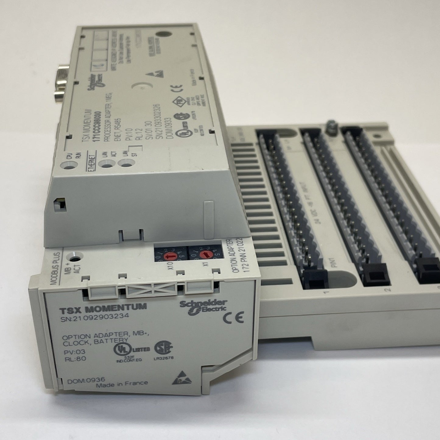 SCHNEIDER ELECTRIC 171CCC98030 PROCESSOR ADAPTER 1 MEG WITH 170ADI34000 I/O BASE