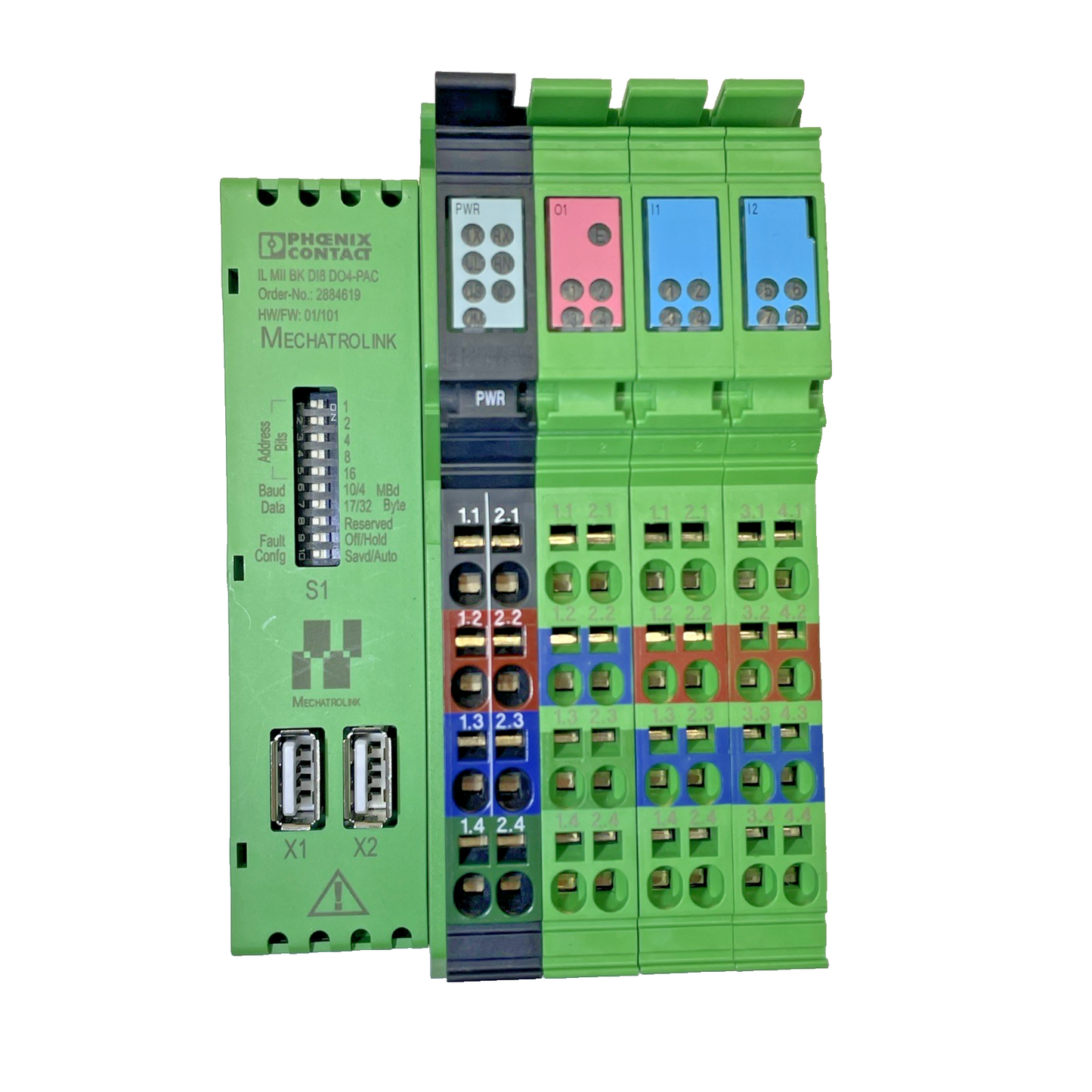 Phoenix Contact IL MII BK DI8 DO4-PAC Mechatrolink Bus Coupler 2884619