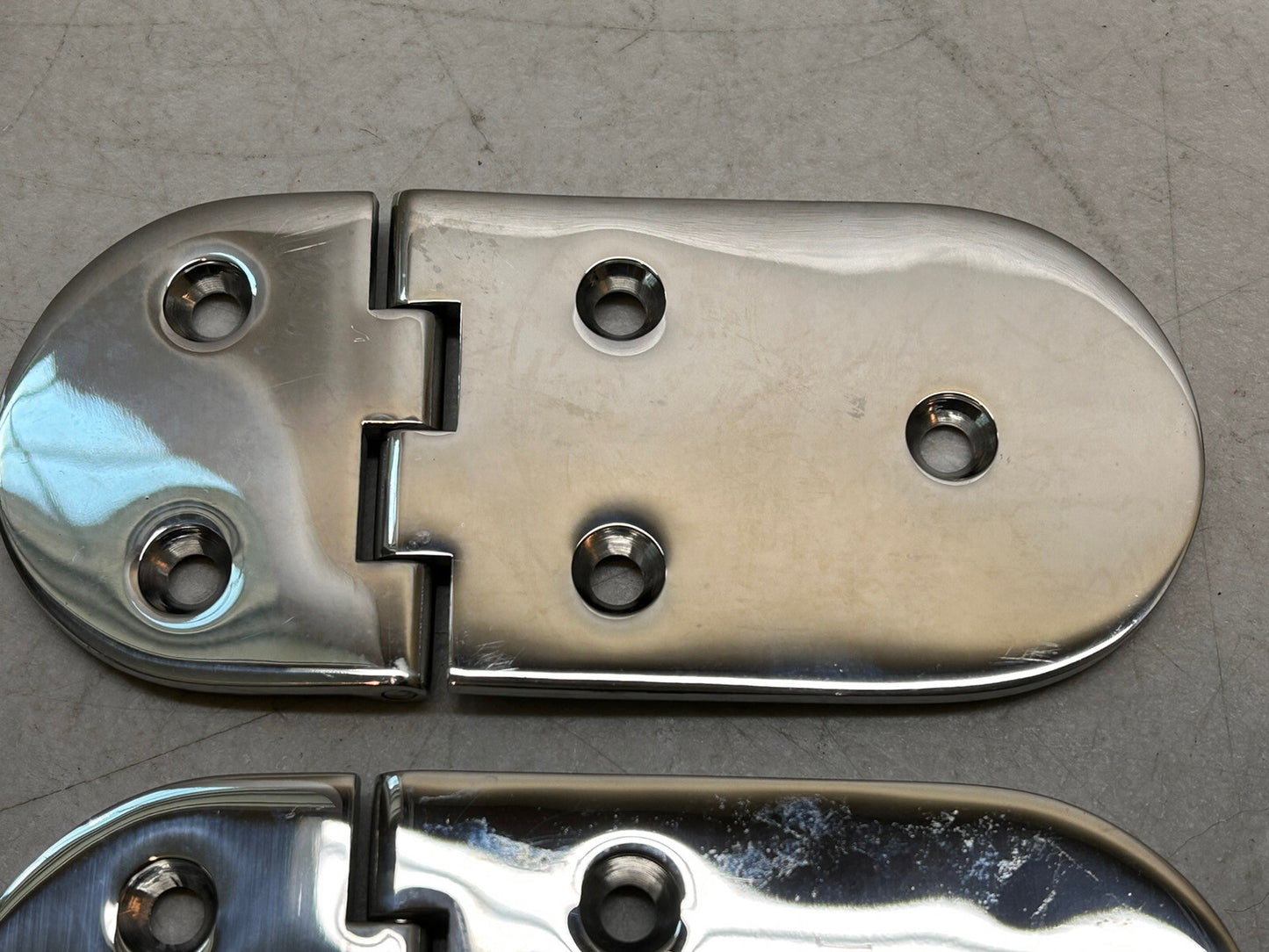 HINGE STAINLESS STEEL 5.75" X 2.5" MARINE BOAT  / LOT OF 2 NEW