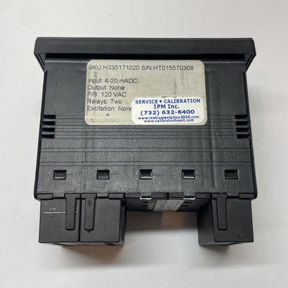 Simpson H335171020 Hawk 3 Digital Panel Meter 120VAC 4-20mA 2 Relay