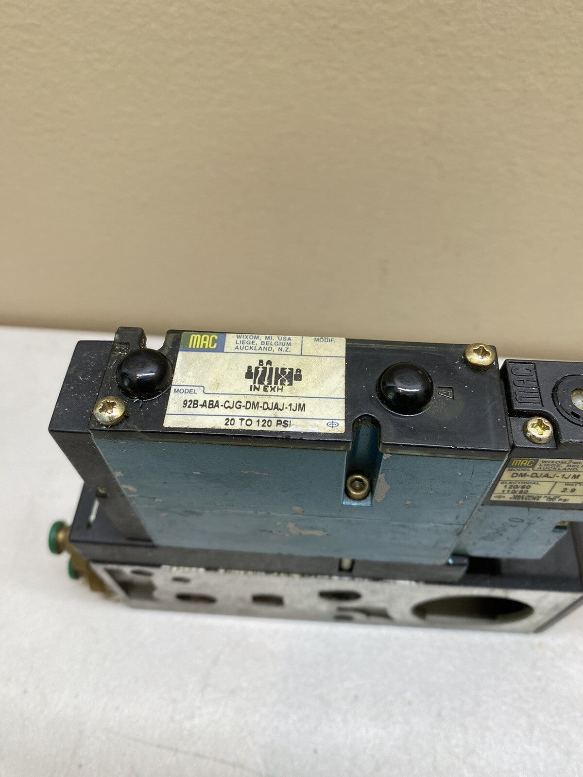 MAC 92B-ABA-CJG-DM-DJAJ-1JM SOLENOID VALVE / DM-DJAJ-1JM WITH FC92B-AA