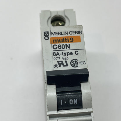 Merlin Gerin C60N-24431 8A Type C MCB 277VAC