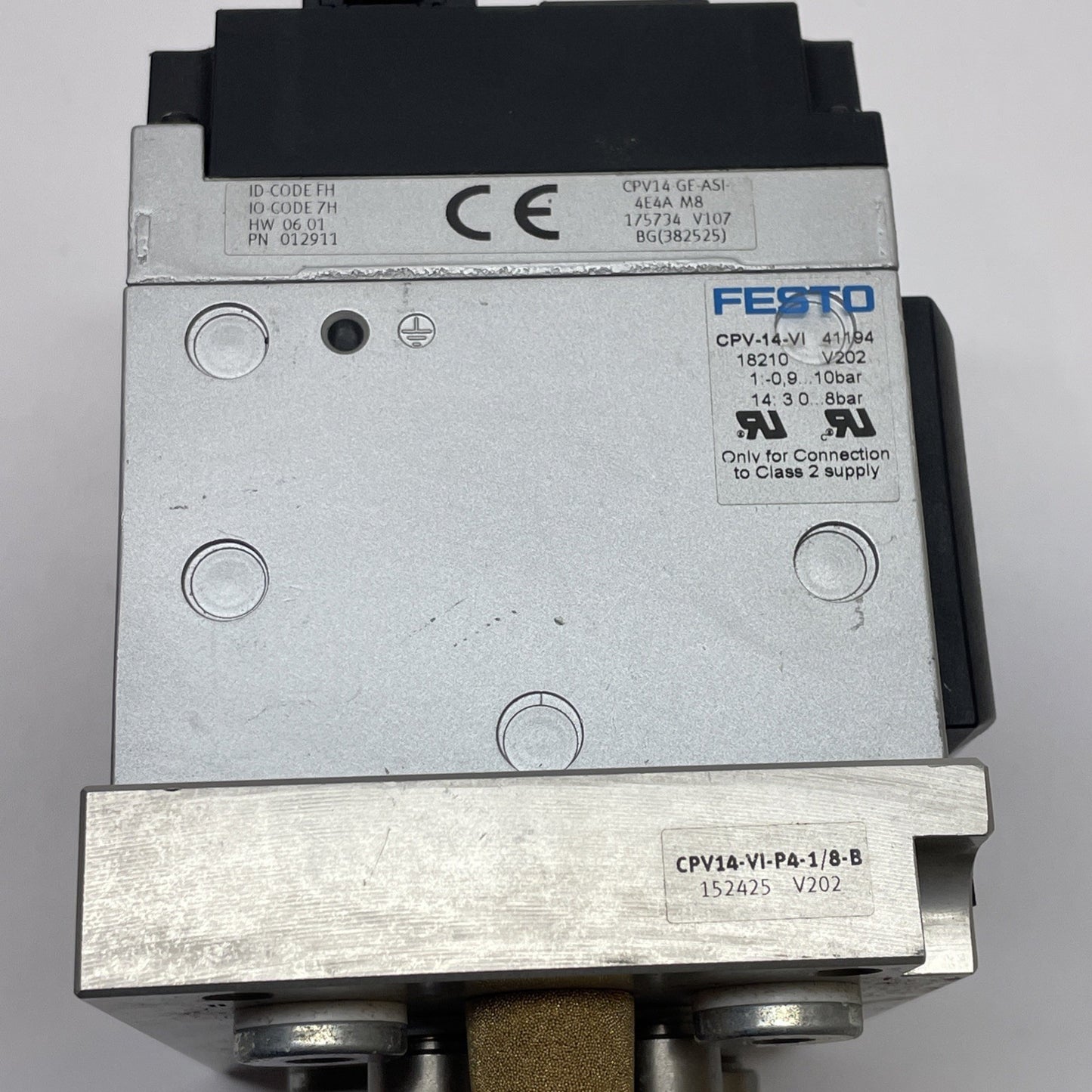 Festo CPV-14-VI 41194 18210 Valve Terminal: CPV14-GE-ASI-4E4A-M8 + 3x 161360