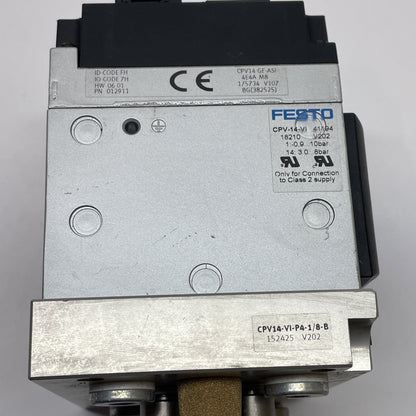 Festo CPV-14-VI 41194 18210 Valve Terminal: CPV14-GE-ASI-4E4A-M8 + 3x 161360