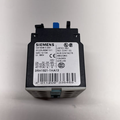 3RH1921-1HA13 Siemens SIRIUS Auxiliary Switch Block 1NO + 3NC