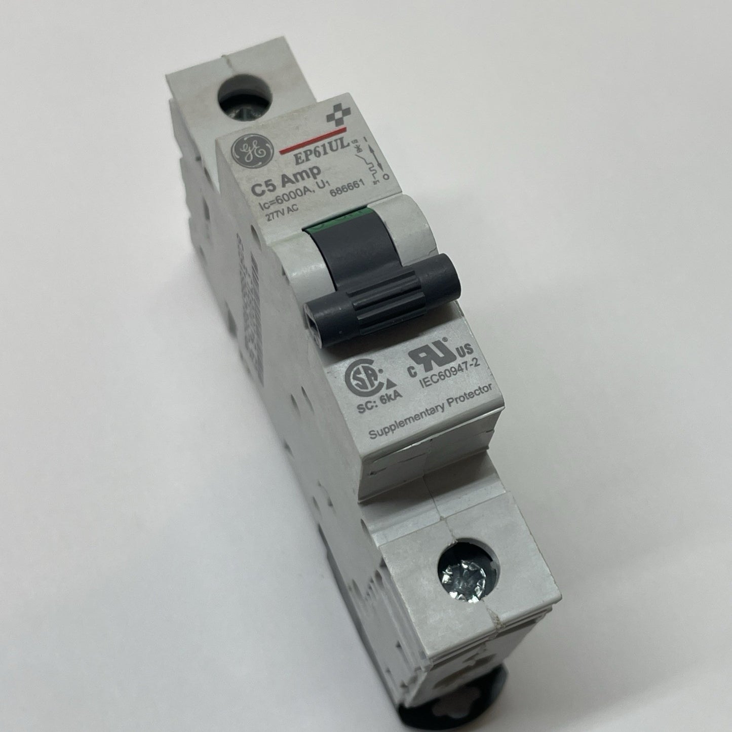General Electric Ge EP61ULC05 Miniature Circuit Breaker 1p 6000 Amp 277 VAC