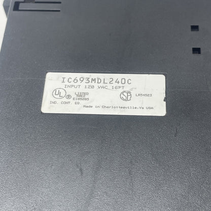 GE Fanuc IC693MDL240C Input 120 VAC 16 Point Module