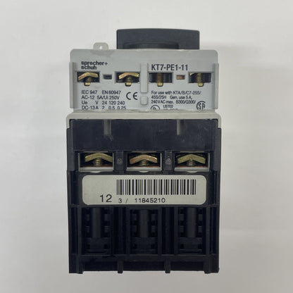 SPRECHER & SCHUH KTA7-25S-1.6A Motor Protection Circuit Breaker. KT7-PE1-11