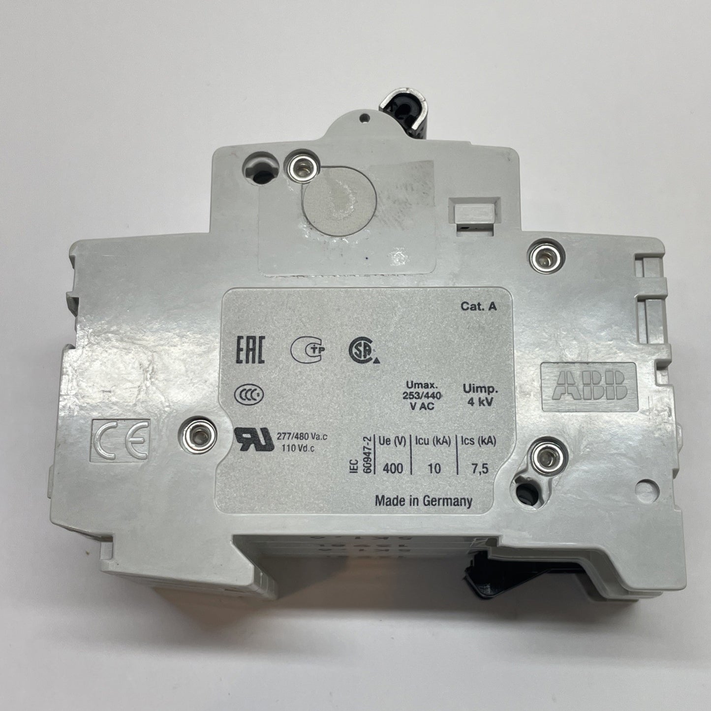 ABB BREAKER  S 202 K 1,6 A  6 AMP 277/480Vac 2 POLE S202K1,6A