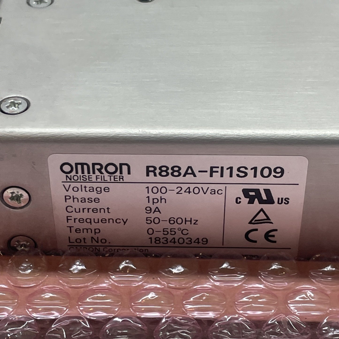 OMRON R88A-FI1S109 9Amp Footprint Noise Filter for 1S Servo Drives (100-240 VAC)