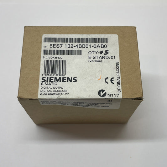 (LOT OF 5) Siemens 6ES7 132-4BB01-0AB0 ET200S  24V DC/0.5A digital output module