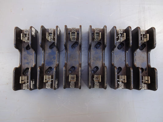GOULD SHAWMUT 60301 FUSE HOLDERS 1 POLE 600V / 30A / LOT OF 6