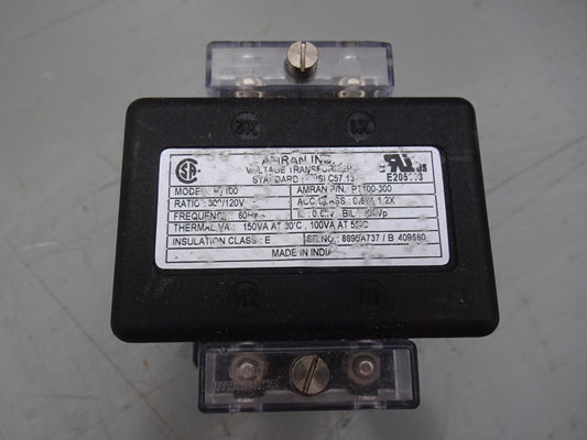 AMRAN PT100-300 / PT100 VOLTAGE TRANSFORMER / RATIO 300/120V  150VA