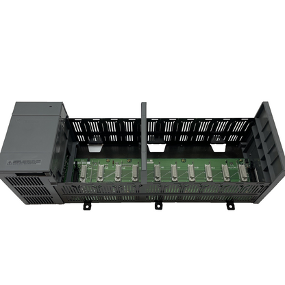ALLEN BRADLEY 1746-A10 SER A 10 SLOT RACK W/ 1746-P2 SER C POWER SUPPLY
