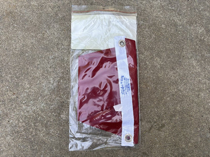 TAYLOR MADE 111114 N OWNER PENNANT 10" X 16" RED SAILCLOTH MARINE FLAG / NEW