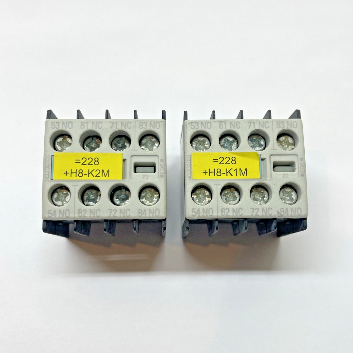 (LOT OF 2) Siemens 3RH1911-1FA22 Auxiliary Switch Block 10A 240V