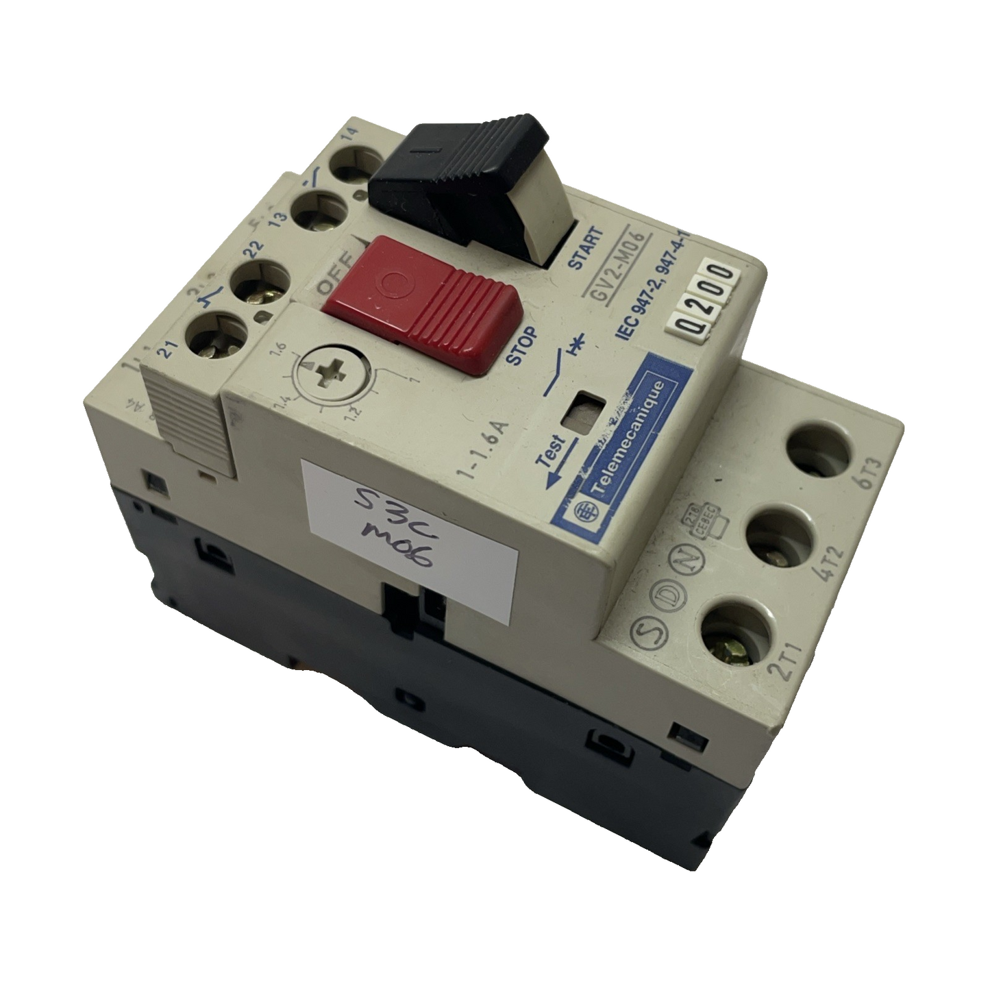 TELEMECANIQUE GV2-M06 1-1.6A MOTOR STARTER