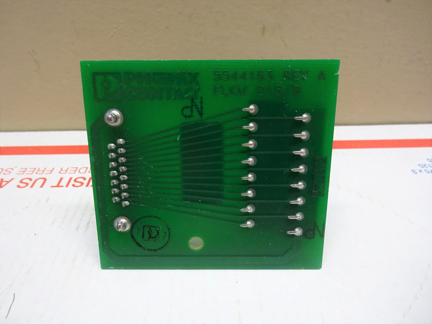 PHOENIX CONTACT FLKM-D15/B / 5544163 REV A / MODULE CONTACTOR NO DIN SUPPORT