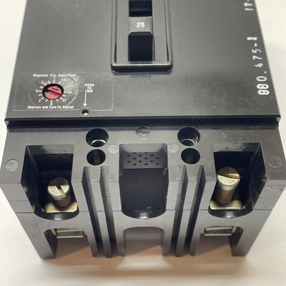 Westinghouse FB2190MRL 25 A 600 V 2-Pole Molded Case Breaker 2610D53G06