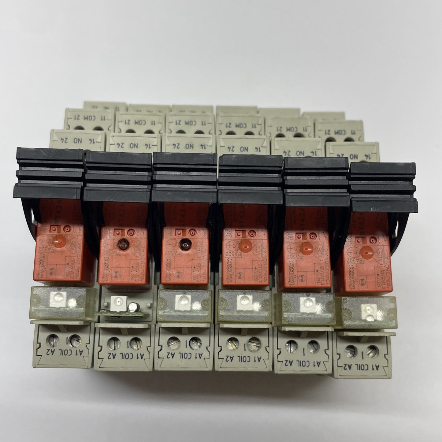 (LOT OF 6) WEIDMULLER 8533771001 PXS 35 DIN RAIL MOUNT RELAY