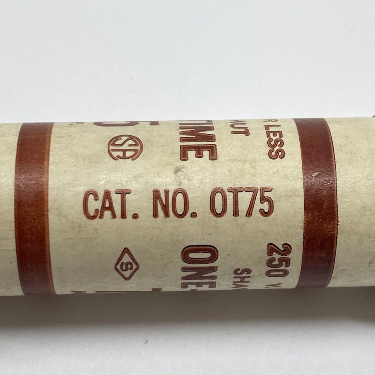 SHAWMUT OT75  75A 250V Class K5 One-Time Fuse (LOT OF 2)