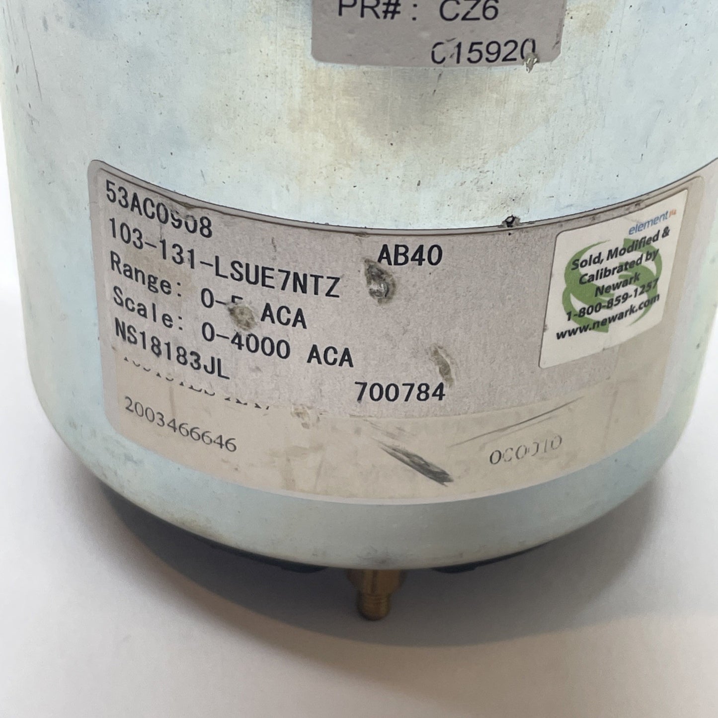EATON 103-131-LSUE7NTZ / 103131LSUE7NTZ AC Amp Panel Meter AB40 (0-4000AMP)