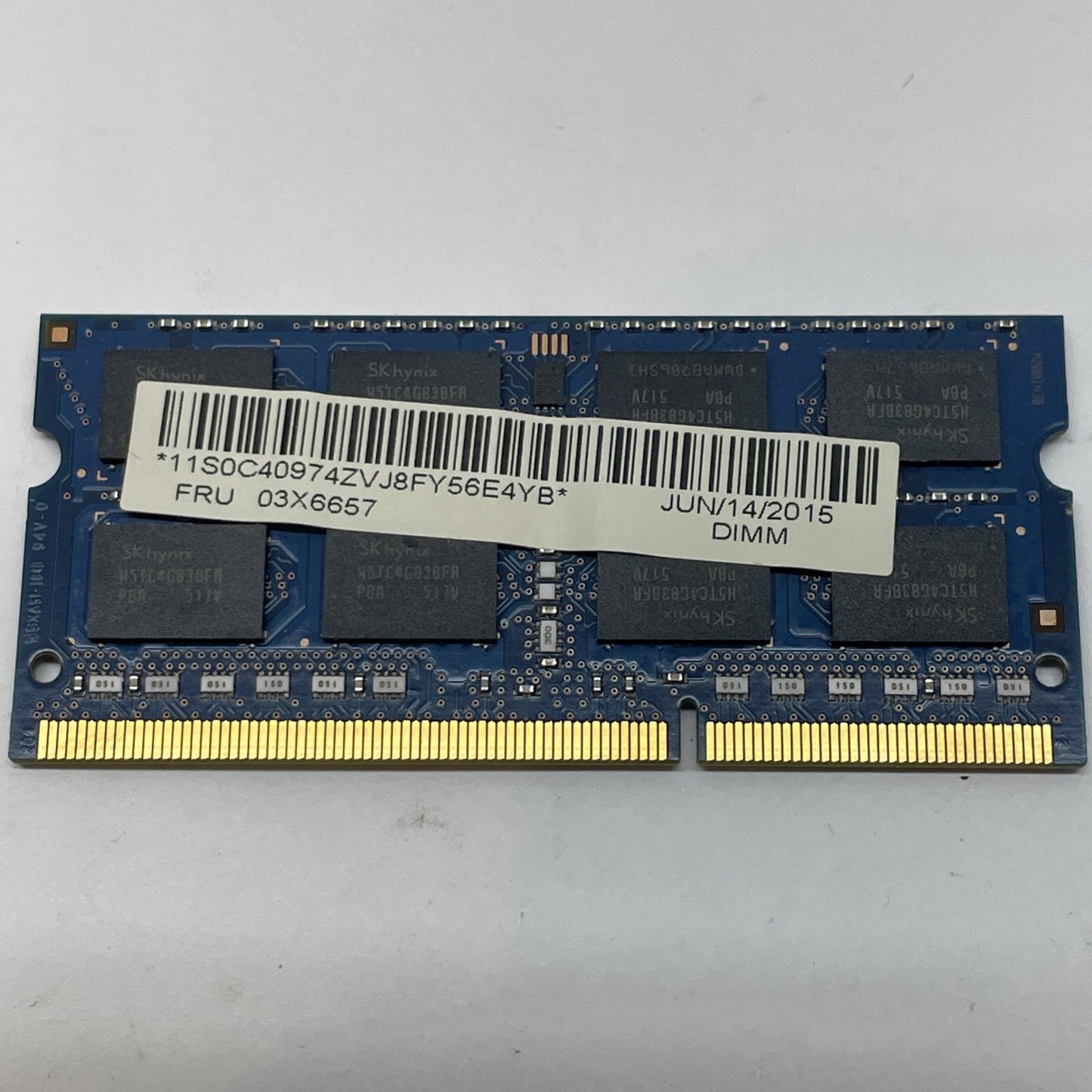 (LOT OF 4) SK HYNIX 8Gb 2Rx8 DDR3 PC3L-12800S LAPTOP RAM MEMORY HMT41GS6BFR8A-PB