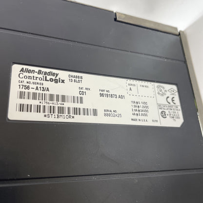 Allen-Bradley 1756-A13/A ControlLogix 13-Slot Chassis PLC Rack + 5 Slot Fillers
