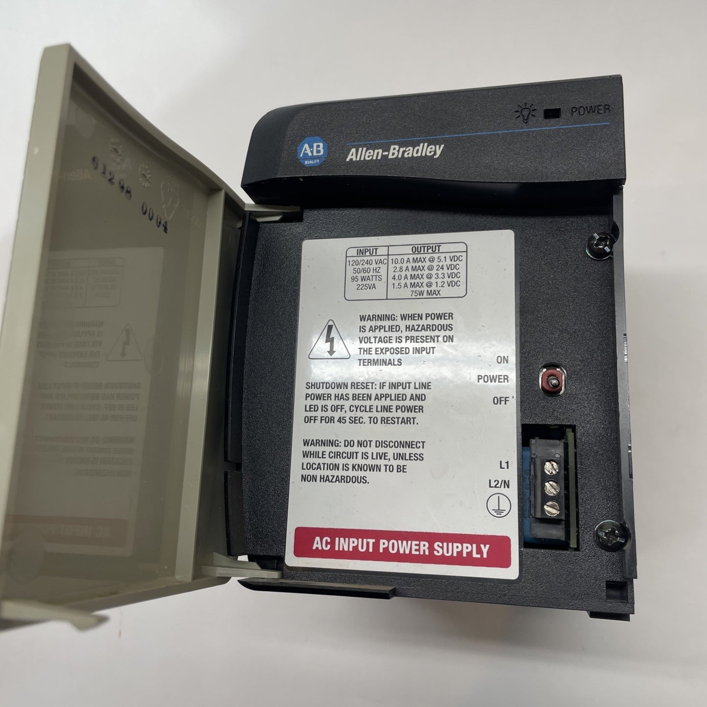 Allen-Bradley 1756-PA72/B ControlLogix AC Power Supply PLC Module