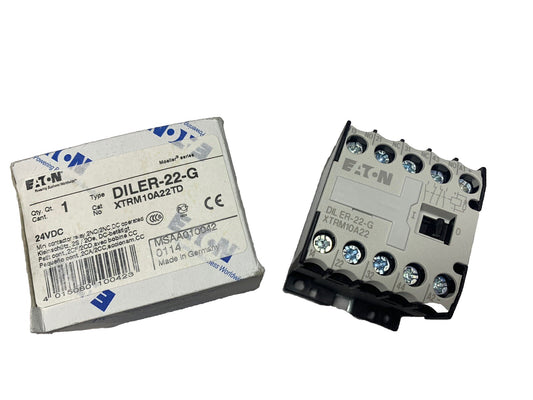 NEW EATON DILEM-22-G  XTRM10A22TD CONTACTOR 24 VDC