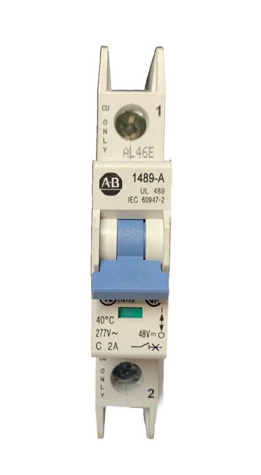 ALLEN BRADLEY 1489-A CIRCUIT BREAKER SER. A 2AMP