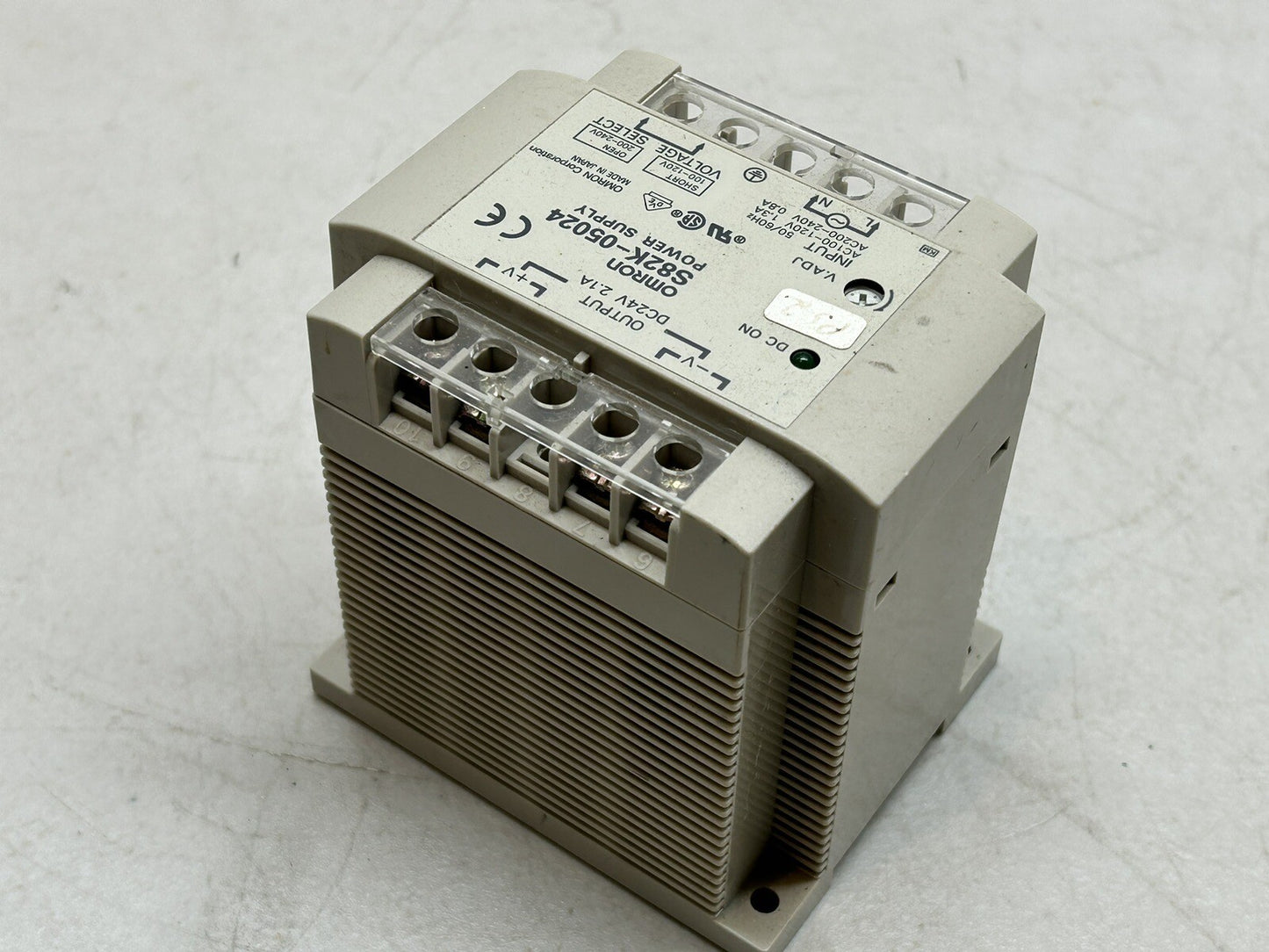 Omron S82K-05024 50W DIN Rail Switching Power Supply 24V 2.1A