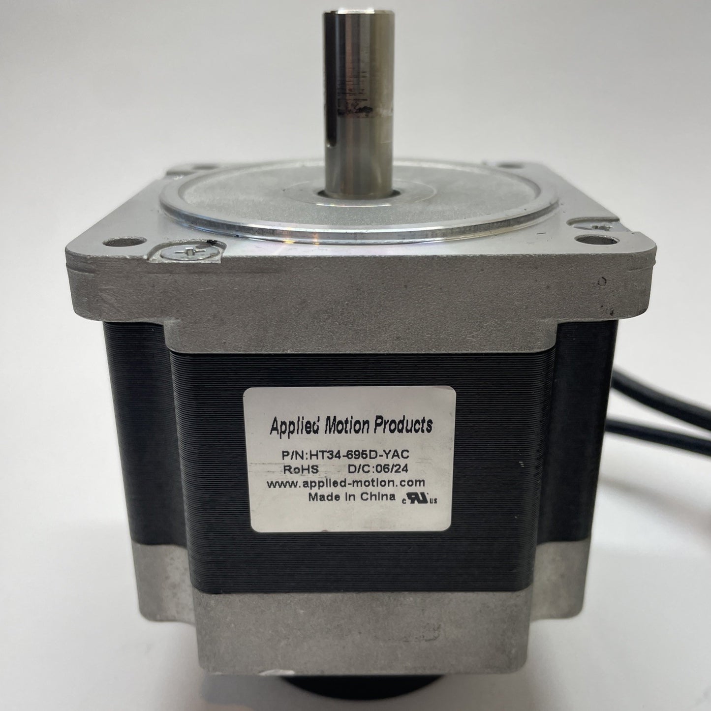Applied Motion HT34-695D-YAC NEMA 34 Stepper Motor w/ 3004-195-10 Encoder Cable