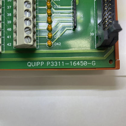 Quipp P3311-16450-G DIN Rail Mounted I/O Terminal Bd P331116450G