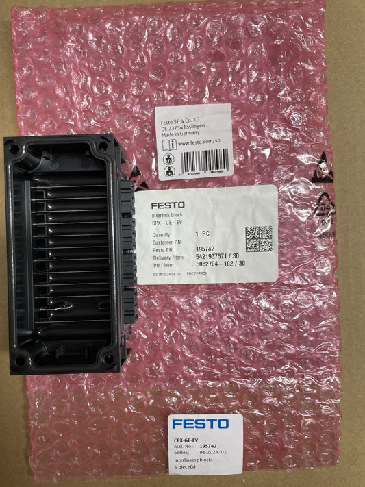CPX-GE-EV Festo 195742 Interlinking block Fast Shipping