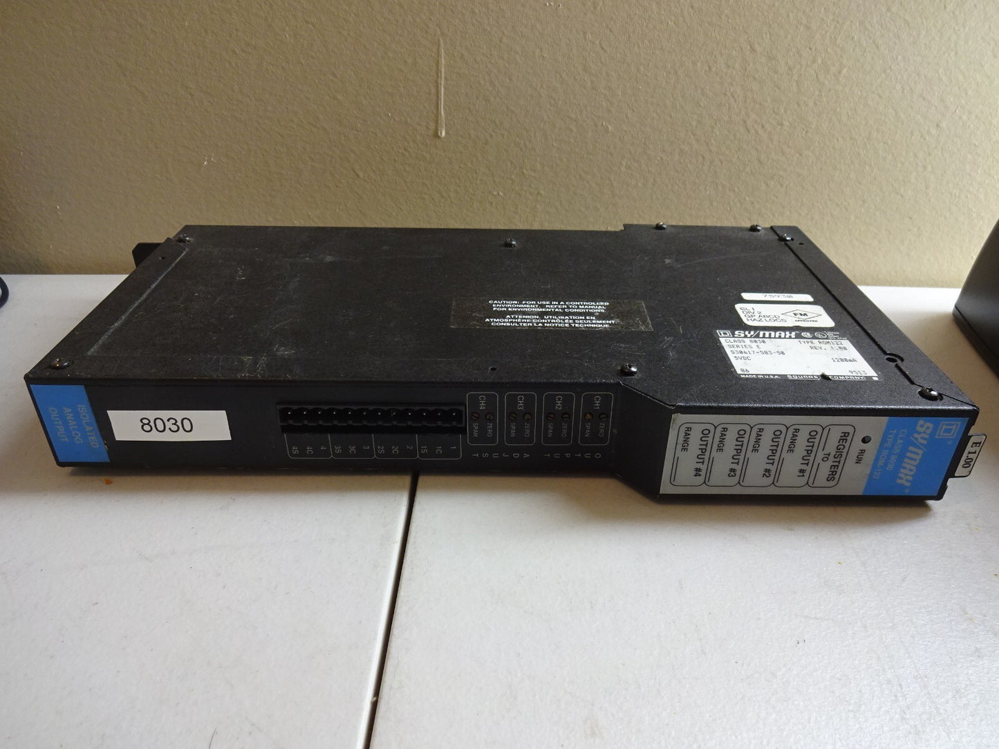 SY/MAX S30617-583-50 / 8030 / SQUARE D / ROM122 SERIES E REV 1.00 5VDC 1200MA