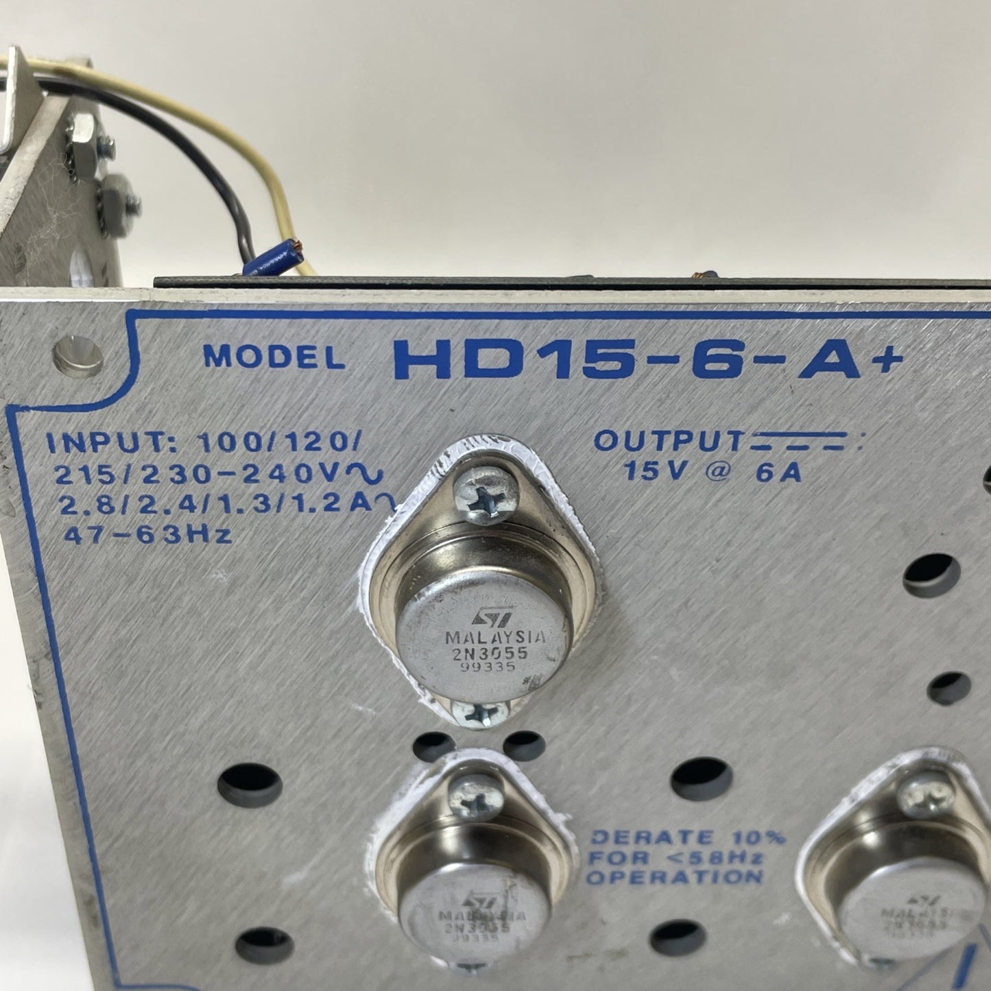 Condor HD15-6-A+ Power Supply Output 6A 15VDC, Input 100-240VAC