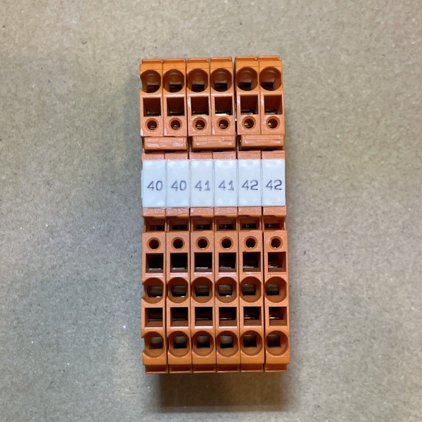 Entrelec Type D2.5/5. Terminal Blocks (Lot of 6) D25/5