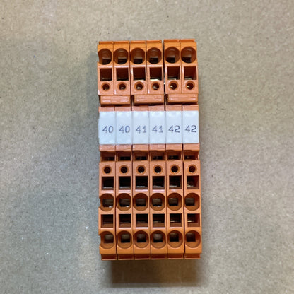 Entrelec Type D2.5/5. Terminal Blocks (Lot of 6) D25/5