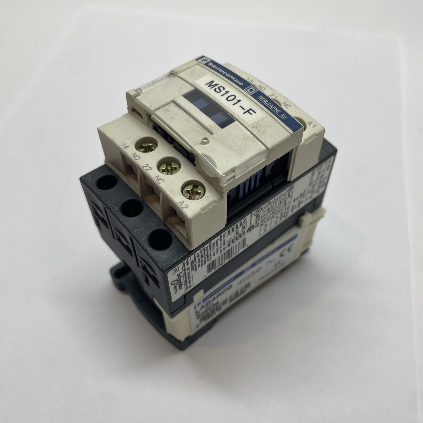 TELEMECANIQUE SQUARE D LC1D09 CONTACTOR w/LAD4RCG SUPPRESSOR MODULE