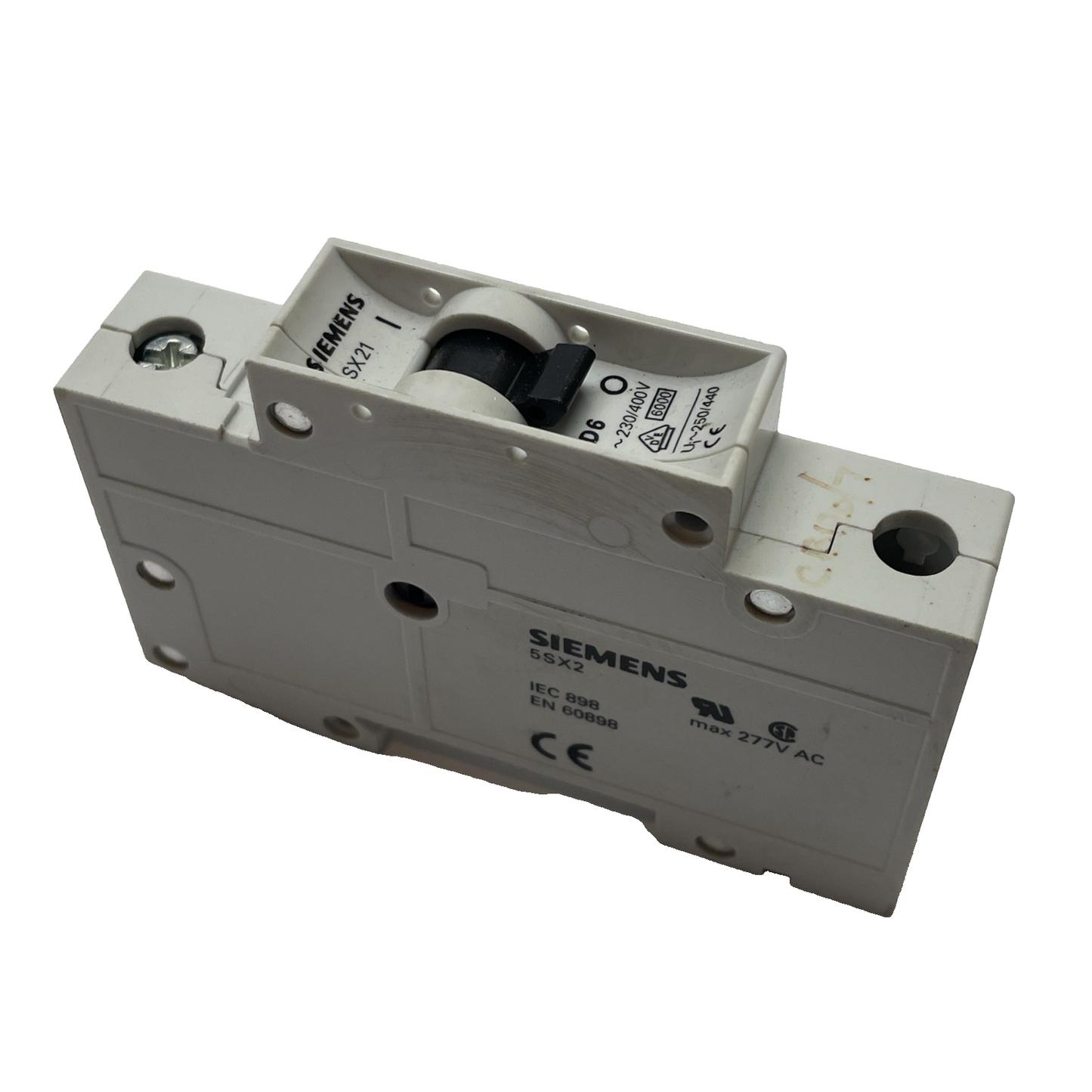 SIEMENS 5SX21 D6 6A Miniature Circuit Breaker 1P 230/400V